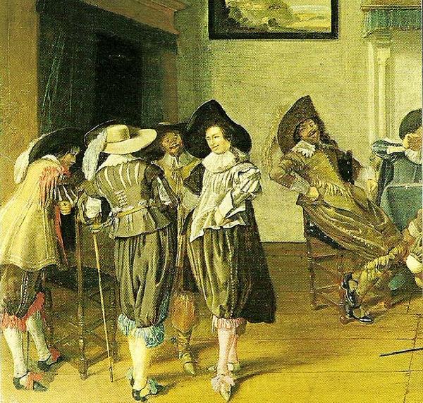 Dirck Hals meeting in an inn, c